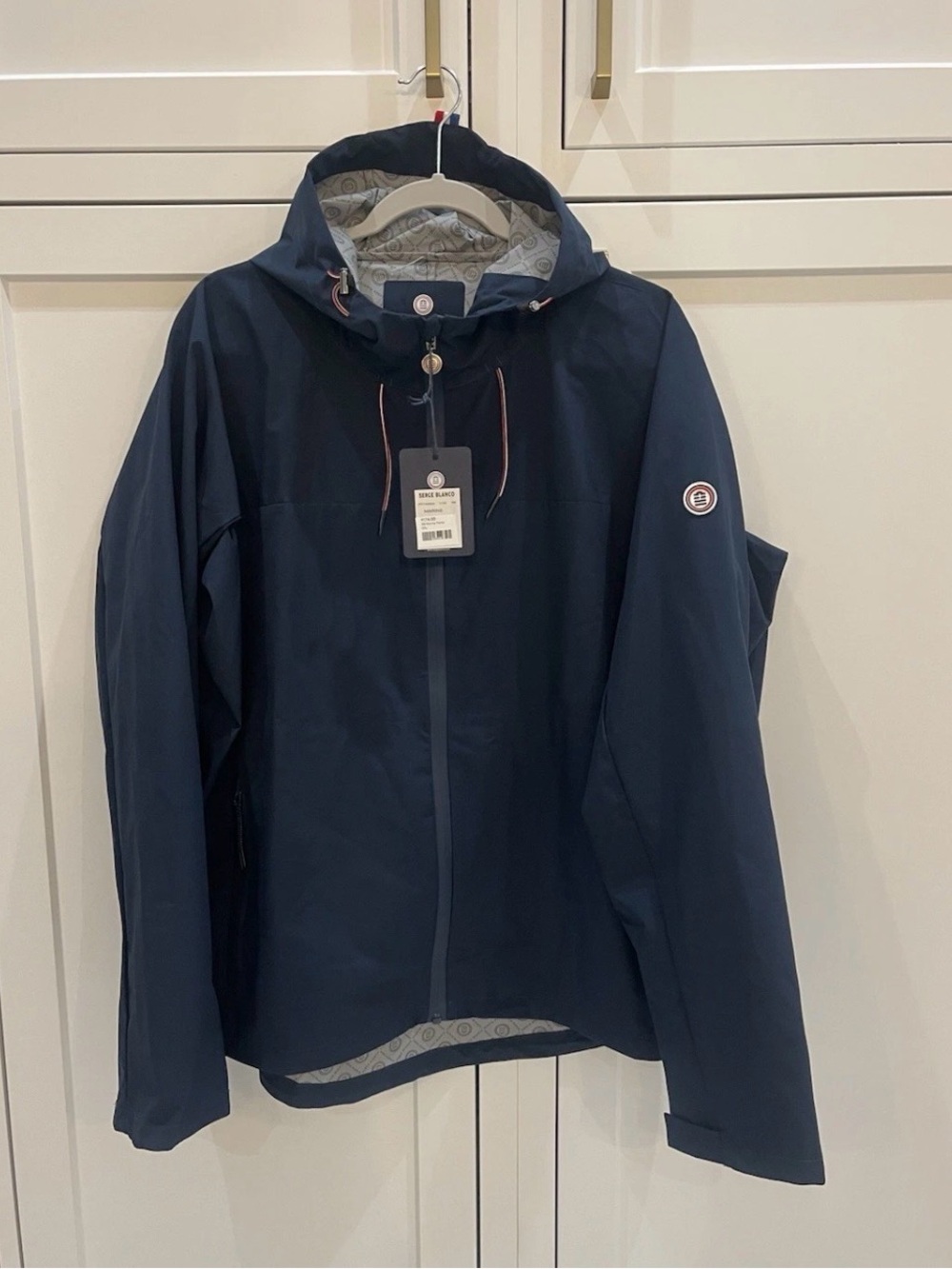 NWT Serge Blanco Navy Marine Parka Jacket Outerwear Size XXL 2XL New France
